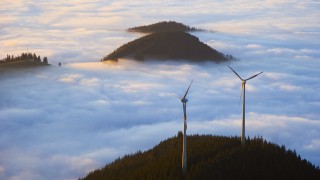 badenova Windräder auf dem Schauinsland.