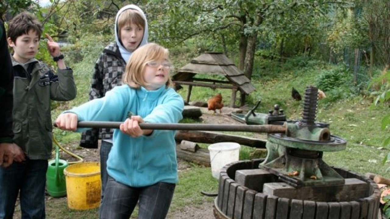 Die Erdkinder von ANGELL auf dem Bauernhof 