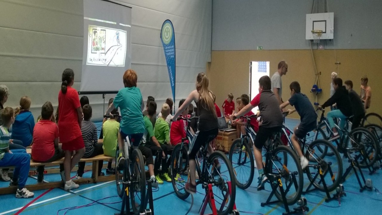 Fahrrad-Energie-Station für Kino, Vorträge und andere Events