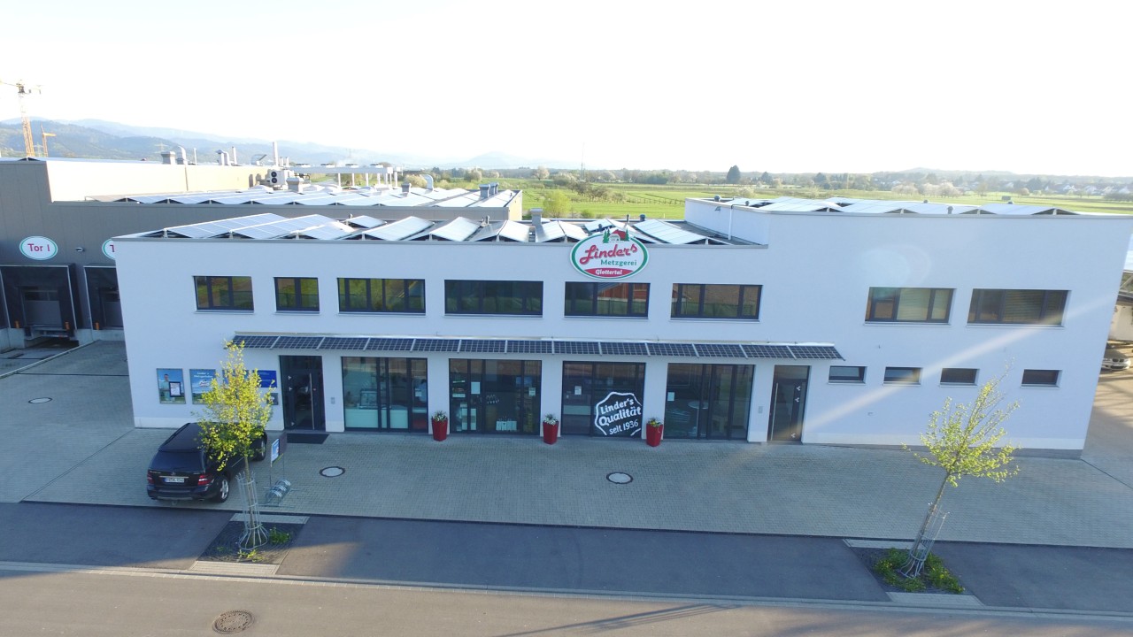 Neubau Metzgerei Linder in Denzlingen: Innovatives Energiekonzept zur Strom-Eigenversorgung mit Batterie-Pufferspeicher, innerbetrieblicher Lastoptimierung und Optimierung des Bezugslastgangs